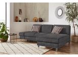 Ecksofa SIT & MORE "Clio L-Form", grau (anthrazit), B:246cm H:89cm T:165cm, Sofas, Ecksofa, optional Schlaffunktion oder Vorziehsitz und Bettkasten, Federkern