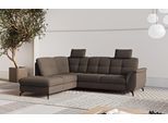 Ecksofa SIT & MORE "Zora", braun (espresso), B:244cm H:92cm T:212cm, 90% Polyester 10% Polyamid, Sofas, Ecksofa, wahlweise mit Schlaffunktion und Bettkasten