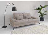 3-Sitzer SIT & MORE "Amica, inkl. Sitztiefenverstellung und Armteilverstellung", grau (elefant), B:212cm H:90cm T:122cm, 100% Polyester, Sofas, 3-Sitzer, wahlweise mit Kopfteilverstellung und Schlaffunktion