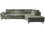 Ecksofa DIE PLANBAR "Ottomane MP-IN14007 L-Form, Breite 306 cm", cord forest, B:306cm H:84cm T:197cm, 100% Polyester, Sofas, Ecksofa, wahlweise mit Schlaffunktion und verstellbaren Kopfstützen