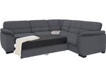 Ecksofa SIT & MORE "Montego L-Form, B: 255 cm", grau (anthrazit), B:255cm H:88cm T:225cm, Luxus-Microfaser (90% Polyester, 10% Polyamid);Struktur (100% Polyester);Luxus-Microfaser ALTARA NUBUCK (100% Polyester), Sofas, Ecksofa, wahlweise mit Schlaffunktion und Schubkasten