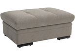 Polsterhocker SIT & MORE "Viola, B: 102 cm", stone, B:102cm H:43cm T:68cm, 100% Polyester, Hocker, Polsterhocker, mit praktischen Stauraum