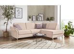 Ecksofa SIT & MORE "Clio L-Form", beige (creme), B:254cm H:89cm T:190cm, Sofas, Ecksofa, wahlweise mit Schlaffunktion und Bettkasten, inklusive Federkern