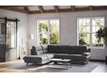 Ecksofa OTTO HOME "Pike L-Form, B: 266 cm", graphite, B:266cm H:90cm T:217cm, 92% POLYESTER (PES) / 8% POLYAMID (PA), Sofas, Ecksofa, optional Schlaffunktion & Bettkasten