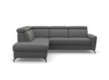 Ecksofa SIT & MORE "Scarlett L-Form", grau (steel), B:258cm T:226cm, Sofas, Ecksofa, inklusive Kopfteilverstellung, optional Schlaffunktion & Bettkasten