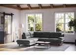 Ecksofa OTTO HOME "Pike L-Form, B: 266 cm", graphite, B:266cm H:90cm T:217cm, 92% POLYESTER (PES) / 8% POLYAMID (PA);45000, Sofas, Ecksofa, optional Schlaffunktion & Bettkasten
