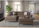 Ecksofa SIT & MORE "Scarlett L-Form", grau (taupe), B:258cm T:172cm, Sofas, Ecksofa, inklusive Kopfteilverstellung, optional Schlaffunktion & Bettkasten