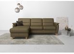 Ecksofa HOME AFFAIRE "Palmera L-Form, B: 244 cm - OTTO. Verlässliche Qualität.", grün (olive), B:244cm H:89cm T:163cm, Luxus-Microfaser (100% Polyester);Struktur (100% Polyester);Luxus-Microfaser in Lederoptik (100% Polyester), Sofas, Ecksofa, optional Schlaffunktion & Bettkasten, Federkern