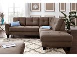 Ecksofa SIT & MORE "Varese L-Form", braun (schoko), B:240cm H:91cm T:214cm, Luxus-Microfaser (100% Polyester)IStruktur fein (100% Polyester)IFlachgewebe (95% Polyester, 5% Polyamid), Sofas, Ecksofa, mit Federkern, wahlweise mit Schlaffunktion und Stauraum