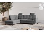 Ecksofa SIT & MORE "Zora", grau, B:244cm H:92cm T:212cm, 90% Polyester 10% Polyamid, Sofas, Ecksofa, wahlweise mit Schlaffunktion und Bettkasten