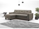 Ecksofa OTTO HOME "Varese", beige (delphine), B:239cm H:91cm T:164cm, Sofas, Ecksofa, wahlweise mit Schlaffunktion und Bettkasten