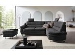 Ecksofa OTTO HOME "Cardoso L-Form", grau (anthrazit), B:250cm H:90cm T:175cm, Struktur imprägniert (100% Polyester);Luxus-Microfaser ALTARA NUBUCK (100% Polyester);Struktur (52% Polyester, 35% Polyacryl, 13% Baumwolle);Luxus-Microfaser weich (90% Polyester, 10% Polyamid), Sofas, Ecksofa, Federkern, wahlweise mit Bett, Schubkasten