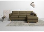 Ecksofa HOME AFFAIRE "Palmera L-Form, B: 244 cm - OTTO. Verlässliche Qualität.", grün (olive), B:244cm H:89cm T:163cm, Luxus-Microfaser (100% Polyester);Struktur (100% Polyester);Luxus-Microfaser in Lederoptik (100% Polyester), Sofas, Ecksofa, optional Schlaffunktion & Bettkasten, Federkern