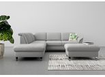 Ecksofa SIT & MORE "Maggiore L-Form", grau, B:261cm T:224cm, 95% Polyester, 5% Polyamid, Sofas, Ecksofa, wahlweise mit Kopfteilverstellung, Schlaffunktion und Stauraum