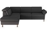 Ecksofa OTTO HOME "Calypso L-Form", grau (anthrazit), B:259cm H:85cm T:227cm, 100% Polyester, Sofas, Ecksofa, mit Relaxfunktion motorisch im Sofa 2,5- Sitzer