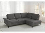 Ecksofa SIT & MORE "Chelsea Leder L-Form, B:249 cm, inkl. Armteil- & Sitztiefenverstellung", mocca, B:249cm H:89cm T:190cm, Sofas, Ecksofa, optional mit Schlaffunktion und Bettkasten