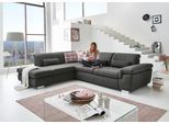 Ecksofa DIE PLANBAR "MP-IN17041 L-Form, Breite 320 cm", grau (anthrazit), B:320cm H:85cm T:260cm, 100% Polyester, Sofas, Ecksofa, Sitztiefenverstellung, optional Kopfteilverstellung & Schlaffunktion
