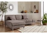 Ecksofa SIT & MORE "Clio L-Form", grau (taupe), B:246cm H:89cm T:165cm, Sofas, Ecksofa, optional Schlaffunktion oder Vorziehsitz und Bettkasten, Federkern