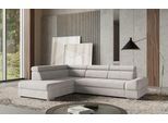 Ecksofa SIT & MORE "Broadway L-Form", grau (hellgrau), B:270cm H:79cm T:213cm, 90% Polyester, 10% Polyamid, Sofas, Ecksofa, mit verstellbaren Kopfteilen, wahlweise mit Schlaffunktion