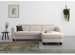 Ecksofa SIT & MORE "Belluci L-Form", grau (elephant), B:247cm H:85cm T:170cm, Sofas, Ecksofa, inklusive Federkern, wahlweise mit Schlaffunktion und Bettkasten