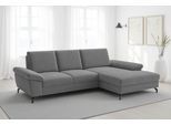 Ecksofa SIT & MORE "Chelsea L-Form, B: 264 cm, mit Armteil-& Sitztiefenverstellung", grau (anthrazit), B:264cm H:89cm T:174cm, 100% Polyester, Sofas, Ecksofa, optional Schlaffunktion und Bettkasten
