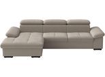 Ecksofa SIT & MORE "Viola, L-Form, B: 260 cm", beige (taupe), B:260cm H:73cm T:174cm, 100% Polyester, Sofas, Ecksofa, optional Schlaffunktion,inkl Armteil- & Kopfteilverstellung