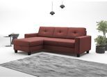 Ecksofa OTTO HOME "Varese", braun (merlot), B:239cm H:91cm T:164cm, Sofas, Ecksofa, wahlweise mit Schlaffunktion und Bettkasten
