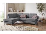Ecksofa SIT & MORE "Clio L-Form", grau, B:254cm H:89cm T:190cm, Sofas, Ecksofa, wahlweise mit Schlaffunktion und Bettkasten, inklusive Federkern