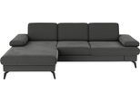 Ecksofa SIT & MORE "Morris L-Form, inkl. Sitztiefenverstellung", braun (schlamm), B:275cm H:82cm T:171cm, 95% Polyester 5% Polyamid, Sofas, Ecksofa, wahlweise mit Armteilverstellung, Schlaffunktion & Bettkasten