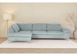 Ecksofa DIE PLANBAR "Ottomane MP-IN14007 L-Form, Breite 306 cm", famosa ocean, B:306cm H:84cm T:197cm, 100% Polyester, Sofas, Ecksofa, wahlweise mit Schlaffunktion und verstellbaren Kopfstützen