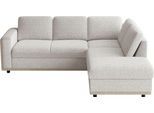 Ecksofa SIT & MORE "Cordoba", beige (ivory), B:232cm H:85cm T:212cm, 100% Polyester, Sofas, Ecksofa, wahlweise mit Schlaffunktion und Bettkasten oder Stauraum