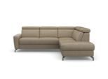 Ecksofa SIT & MORE "Scarlett L-Form", beige, B:258cm T:226cm, Sofas, Ecksofa, inklusive Kopfteilverstellung, optional Schlaffunktion & Bettkasten