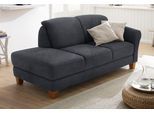 Recamiere OTTO HOME "Gotland", grau (dunkelgrau), B:194cm H:84cm T:91cm, Struktur (100% Polypropylen);Luxus-Microfaser (100% Polyester) 90% Polyester/10% Polyamid;Luxus-Microfaser (100% Polyester), Sofas, Recamiere, wahlweise Armlehne links oder rechts, in drei Bezugsqualitäten