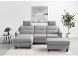 Ecksofa SIT & MORE "Farö L-Form", grau, B:234cm H:90cm T:168cm, Sofas, Ecksofa, inklusive Federkern, wahlweise mit Schlaffunktion und Bettkasten