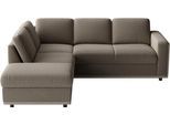 Ecksofa SIT & MORE "Cordoba", braun (schoko), B:232cm H:85cm T:212cm, 100% Polyester, Sofas, Ecksofa, wahlweise mit Schlaffunktion und Bettkasten oder Stauraum