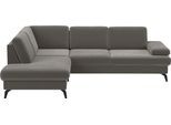 Ecksofa SIT & MORE "Morris L-Form, inkl. Sitztiefenverstellung", braun (schlamm), B:262cm H:82cm T:212cm, 100% Polyester, Sofas, Ecksofa, wahlweise mit Armteilverstellung, Schlaffunktion & Bettkasten