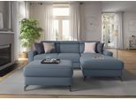 Ecksofa SIT & MORE "Scarlett L-Form", blau (hellblau), B:258cm T:172cm, Sofas, Ecksofa, inklusive Kopfteilverstellung, optional Schlaffunktion & Bettkasten