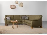 Ecksofa OTTO HOME "Caldera L-Form", grün (olive), B:270cm T:250cm, 100% Polyester, Sofas, Ecksofa, Federkern, optional Kopfteilverstellung, Schlaffunktion & Bettkasten