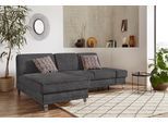 Ecksofa SIT & MORE "Clio L-Form", grau (anthrazit), B:246cm H:89cm T:165cm, Sofas, Ecksofa, optional Schlaffunktion oder Vorziehsitz und Bettkasten, Federkern