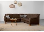 Ecksofa OTTO HOME "Caldera L-Form", braun (dunkelbraun), B:270cm T:250cm, 100% Polyester, Sofas, Ecksofa, Federkern, optional Kopfteilverstellung, Schlaffunktion & Bettkasten