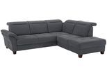 Ecksofa OTTO HOME "Solvei L-Form", grau, B:260cm H:104cm T:235cm, Luxus-Microfaser Lederoptik (100% Polyester);Struktur (100% Polyester);Luxus-Microfaser ALTARA NUBUCK (100% Polyester), Sofas, Ecksofa, wahlweise auch mit Kopfteilverstellung und Schlaffunktion, Federkern