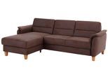Ecksofa HOME AFFAIRE "Palmera L-Form, B: 244 cm - OTTO. Verlässliche Qualität.", braun (mokka), B:244cm H:89cm T:163cm, 100% Polyester;Struktur (100% Polyester);Luxus-Microfaser in Lederoptik (100% Polyester), Sofas, Ecksofa, optional Schlaffunktion & Bettkasten, Federkern