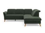 Ecksofa SIT & MORE "Romero L-Form", grün (jungle), B:250cm H:91cm T:220cm, 90% Polyester 10%Polyamid, Sofas, Ecksofa, wahlweise mit oder ohne TV-Funktion, Schlaffunktion, Bettkasten