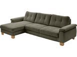 Ecksofa DIE PLANBAR "PP-LA19101 L-Form, Breite 316 cm", grau (forest), B:316cm H:86cm T:177cm, 88% Polyester;12% Polyamid, Sofas, Ecksofa, wahlweise mit Schlaffunktion und verstellbaren Kopfstützen, in Cord
