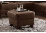 Polsterhocker OTTO HOME "Arngast", braun (schoko), B:58cm H:48cm T:58cm, Luxus-Microfaser (100% Polyester);Struktur fein, (100% Polyester);Luxus-Microfaser Lederoptik (100% Polyester), Hocker, Polsterhocker, passend zur »Arngast«-Serie