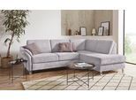 Ecksofa SIT & MORE "Clio L-Form", silber, B:254cm H:89cm T:190cm, Sofas, Ecksofa, wahlweise mit Schlaffunktion und Bettkasten, inklusive Federkern