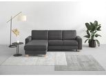 Ecksofa OTTO HOME "Summer L-Form", grau, B:249cm H:91cm T:164cm, 100% Polyester, Sofas, Ecksofa, mit Recamiere, mit oder ohne Schlaffunktion und Bettkasten, Cord-Bezug