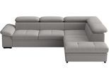 Ecksofa SIT & MORE "Viola, L-Form, B. 249 cm", grau, B:249cm H:73cm T:226cm, 100% Polyester, Sofas, Ecksofa, optional Schlaffunktion