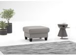 Polsterhocker OTTO HOME "Varese", grau (light grau), B:77cm H:49cm T:67cm, Hocker, Polsterhocker, Kreuznaht in beige