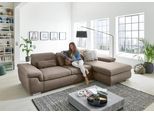Ecksofa DIE PLANBAR "MP-IN17041 L-Form, Breite 325 cm", nougat, B:325cm H:85cm T:195cm, 100% Polyester, Sofas, Ecksofa, Sitztiefenverstellung, optional Kopfteilverstellung & Schlaffunktion